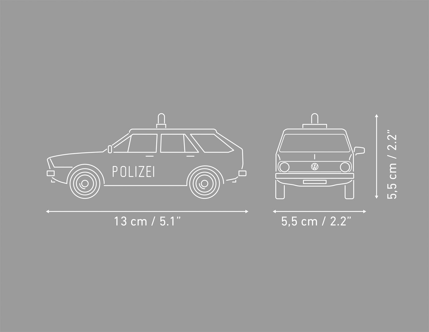COBI Volkswagen Passat B1 Variant Polizei – Bild 5