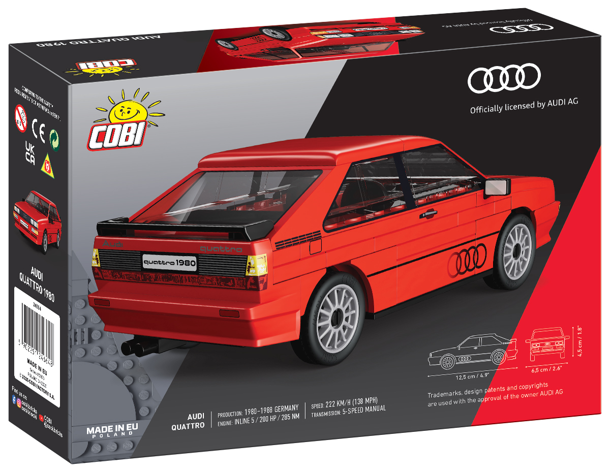 COBI Audi quattro 1980 Rot – Bild 2