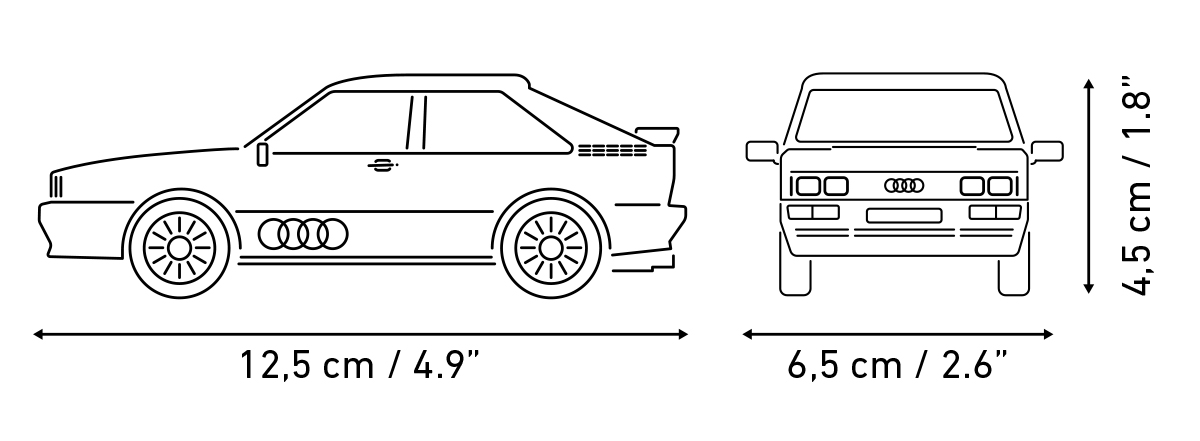 COBI Audi quattro 1980 Rot – Bild 7