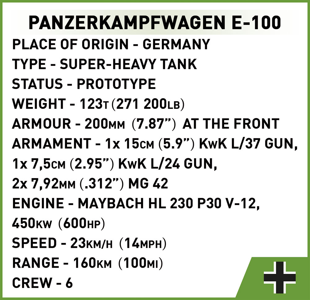 COBI Panzerkampfwagen E-100 – Bild 12