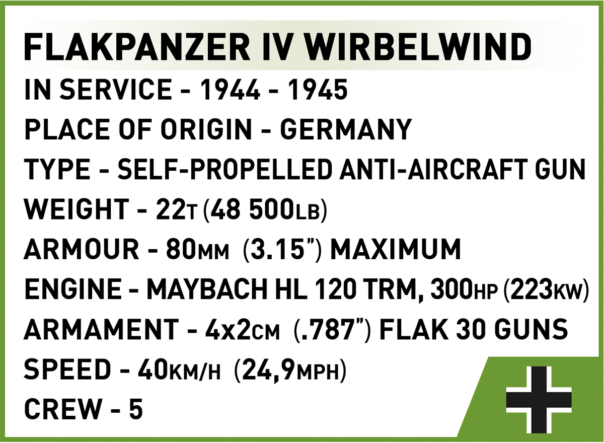 COBI Flakpanzer IV Wirbelwind – Bild 11
