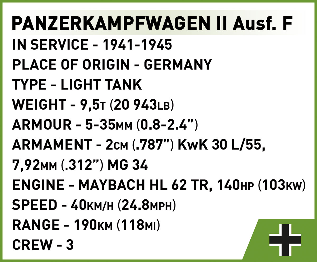 COBI Panzerkampfwagen II Ausf. F – Bild 13
