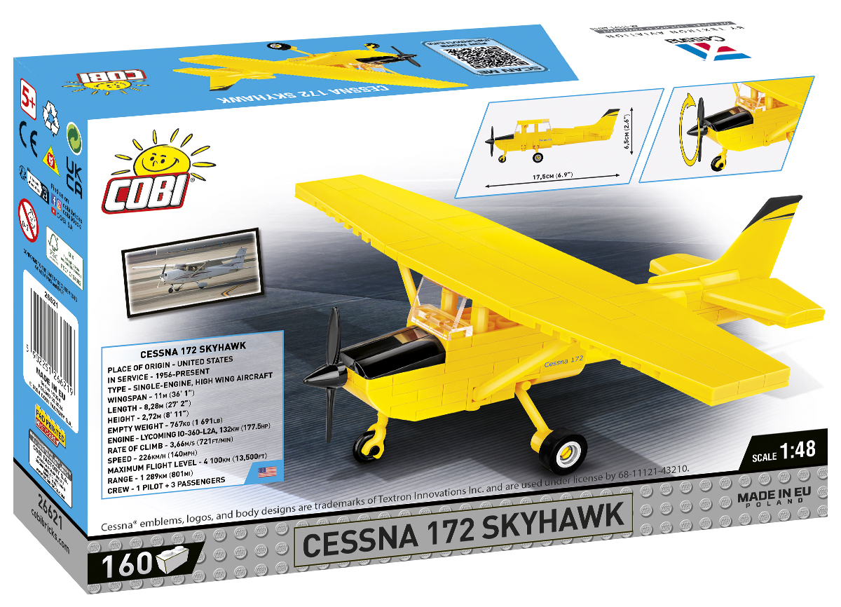 COBI Cessna 172 Skyhawk-Gelb – Bild 2