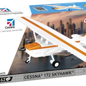 COBI Cessna 172 Skyhawk Orange-Weiß