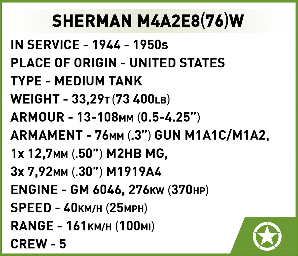 COBI Sherman M4A2E8(76)W – Bild 15