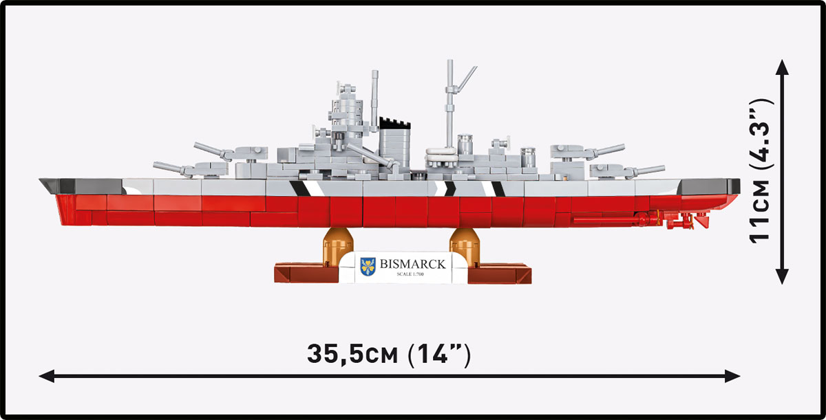 COBI Schlachtschiff Bismarck 1:700 – Bild 8