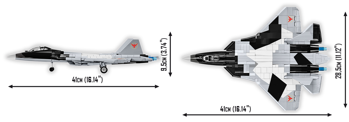 COBI Enemy Strike Jet - SU-57 Felon – Bild 10