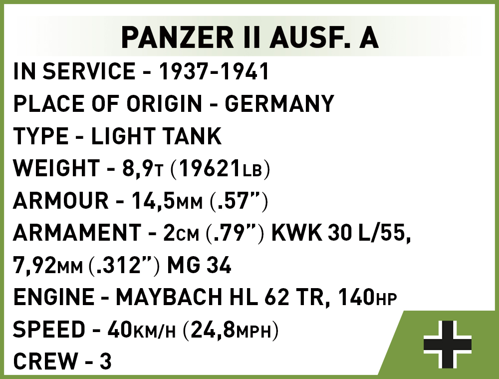 COBI Panzer II Ausf. A – Bild 7