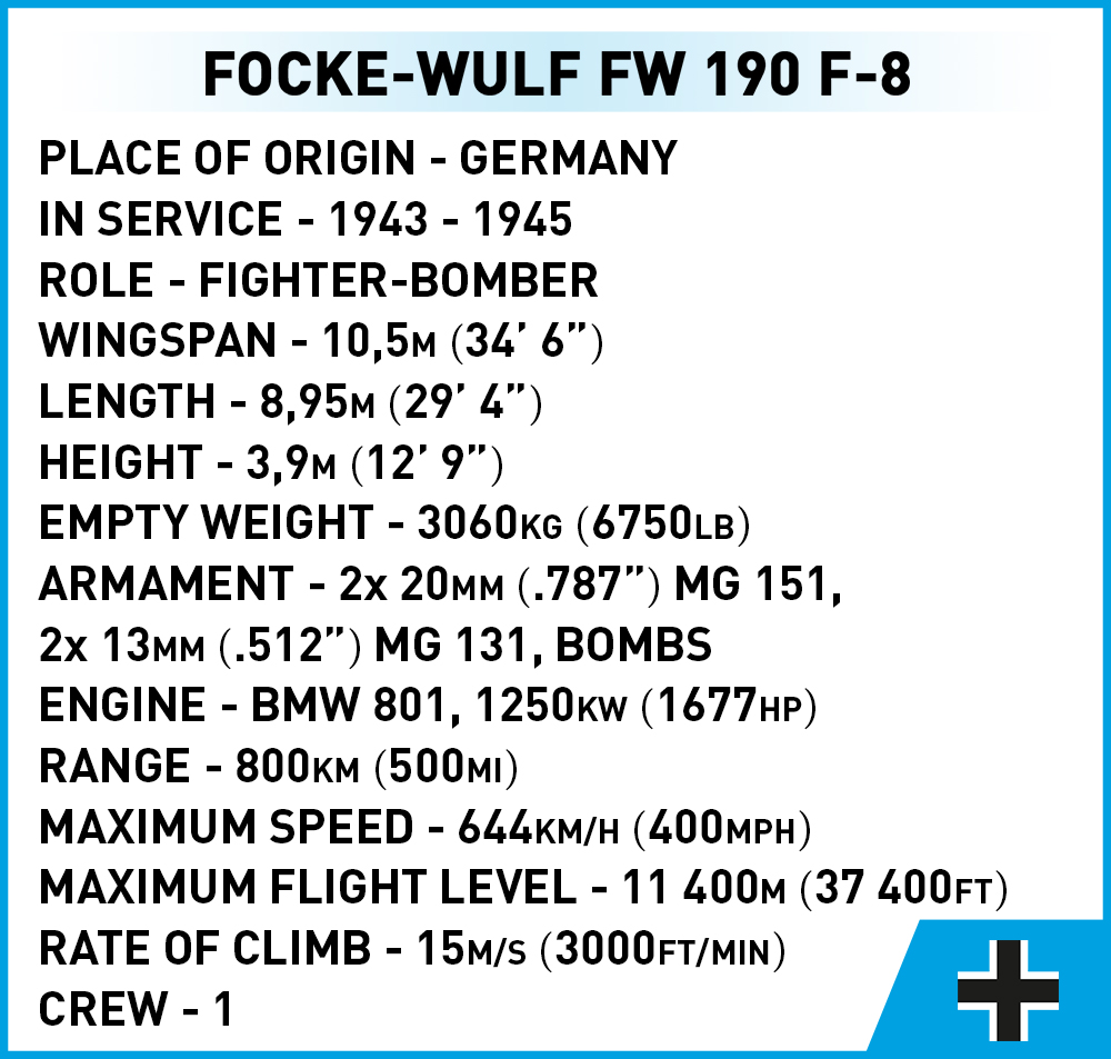 COBI Focke-Wulf Fw 190 F-8 – Bild 7