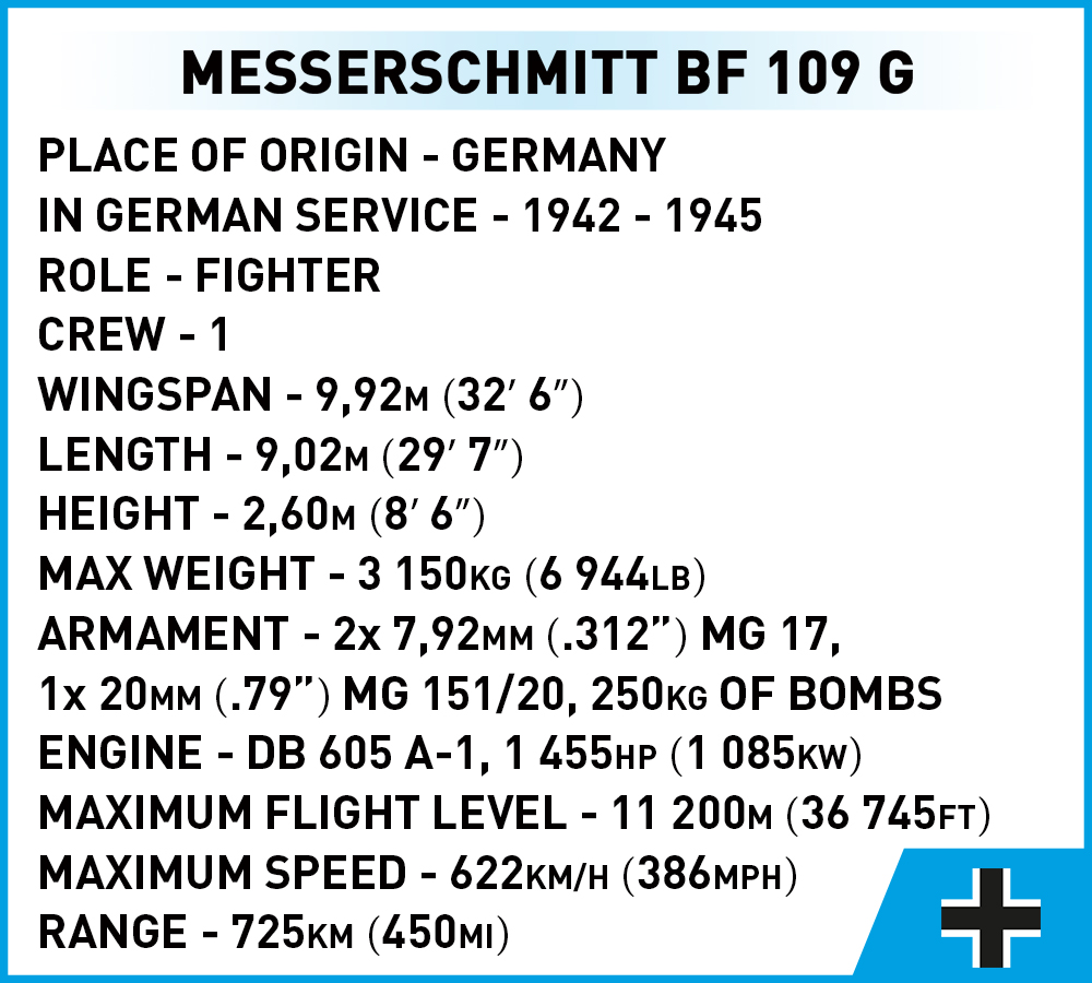 COBI Messerschmitt Bf 109 G – Bild 7