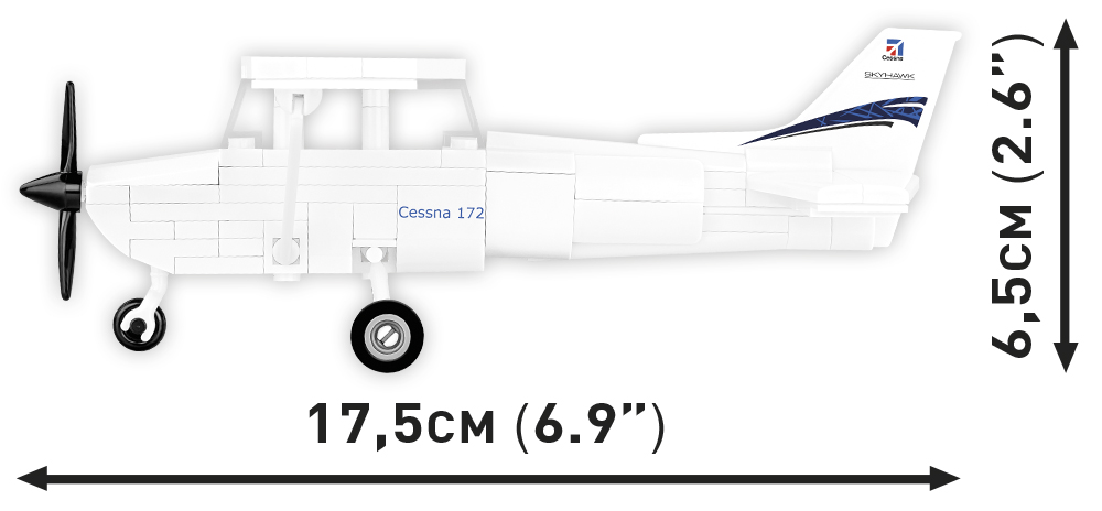 COBI Cessna 172 Skyhawk-Weiss – Bild 6