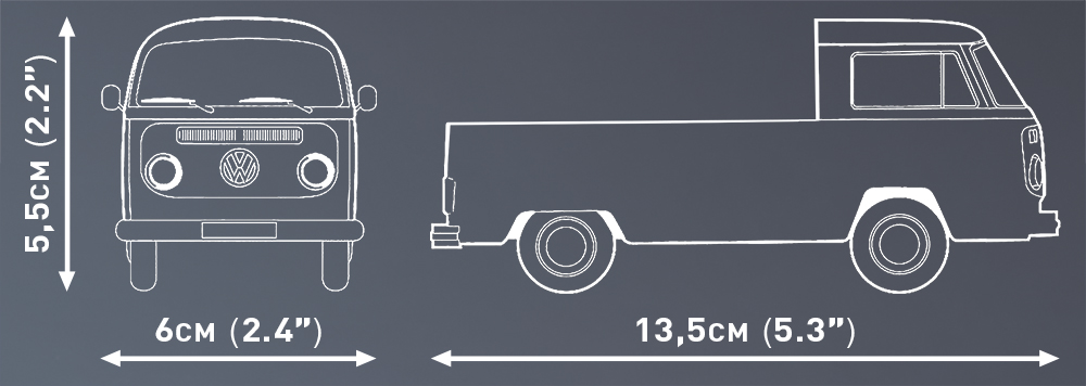 COBI Volkswagen T2a Pritschenwagen – Bild 5