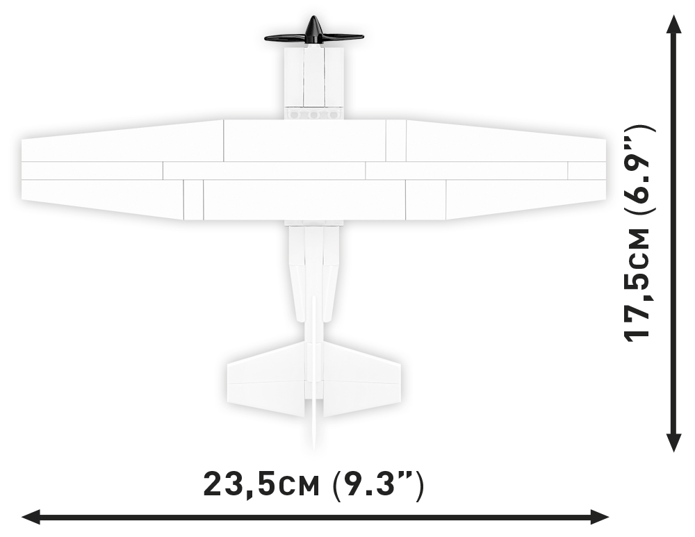 COBI Cessna 172 Skyhawk-Weiss – Bild 5