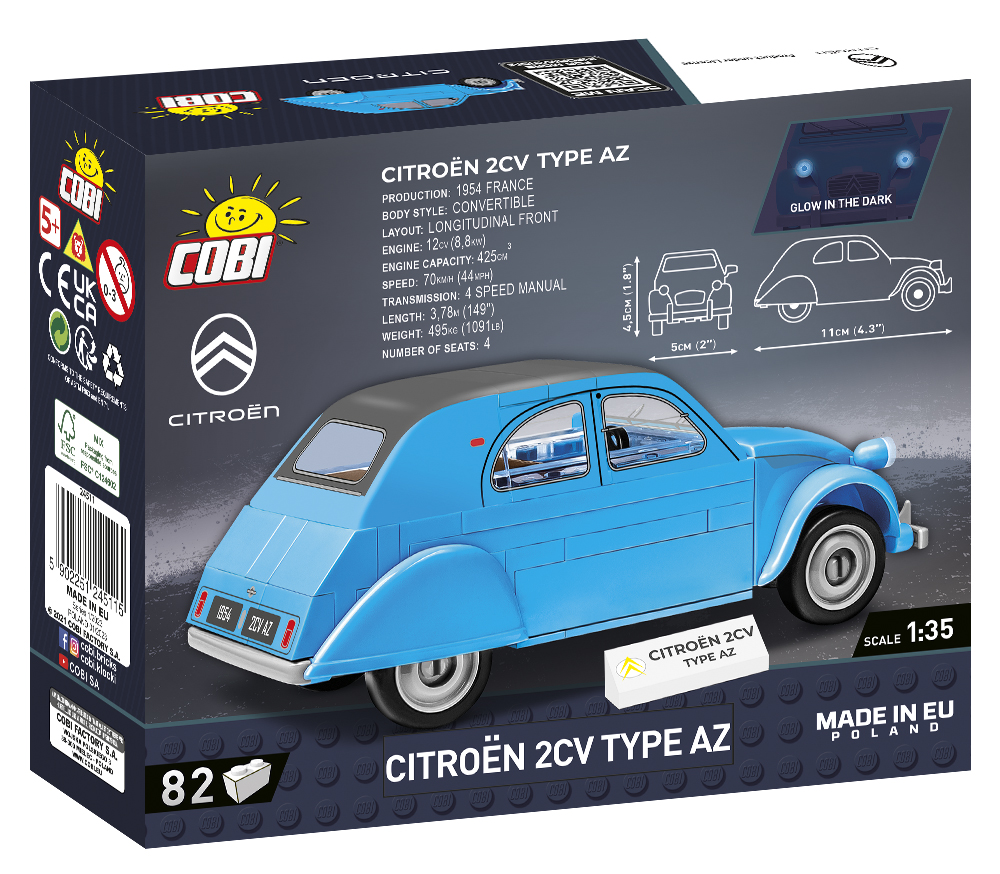 COBI 24511 Citroën® 2CV Type AZ | 82 Teile 1:35 – Bild 2