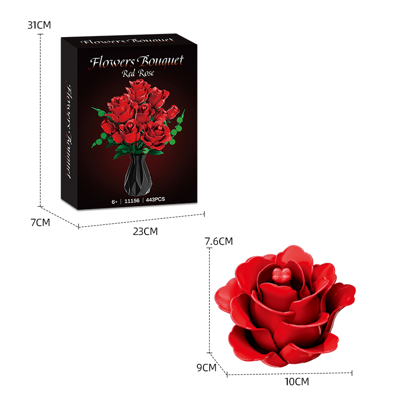 WOMA Rote Rosen Bouquet – Bild 3