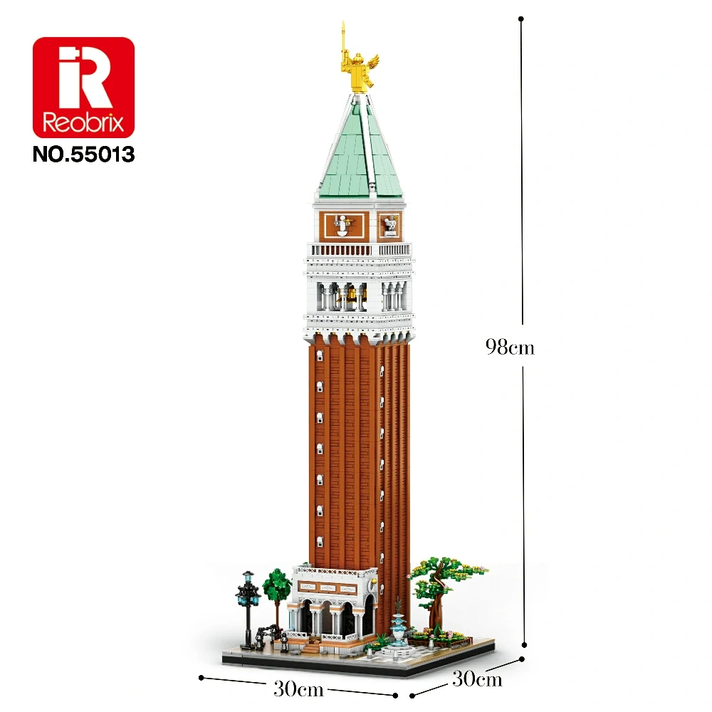Reobrix 55013 Campanile di San Marco | XXL Klemmbaustein-Set – Bild 9