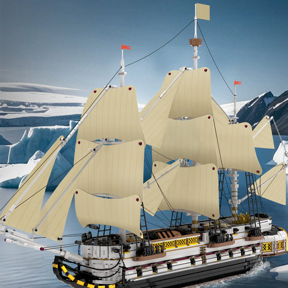 Reobrix Endeavor Segelschiff | Premium Klemmbaustein Modell – Bild 3