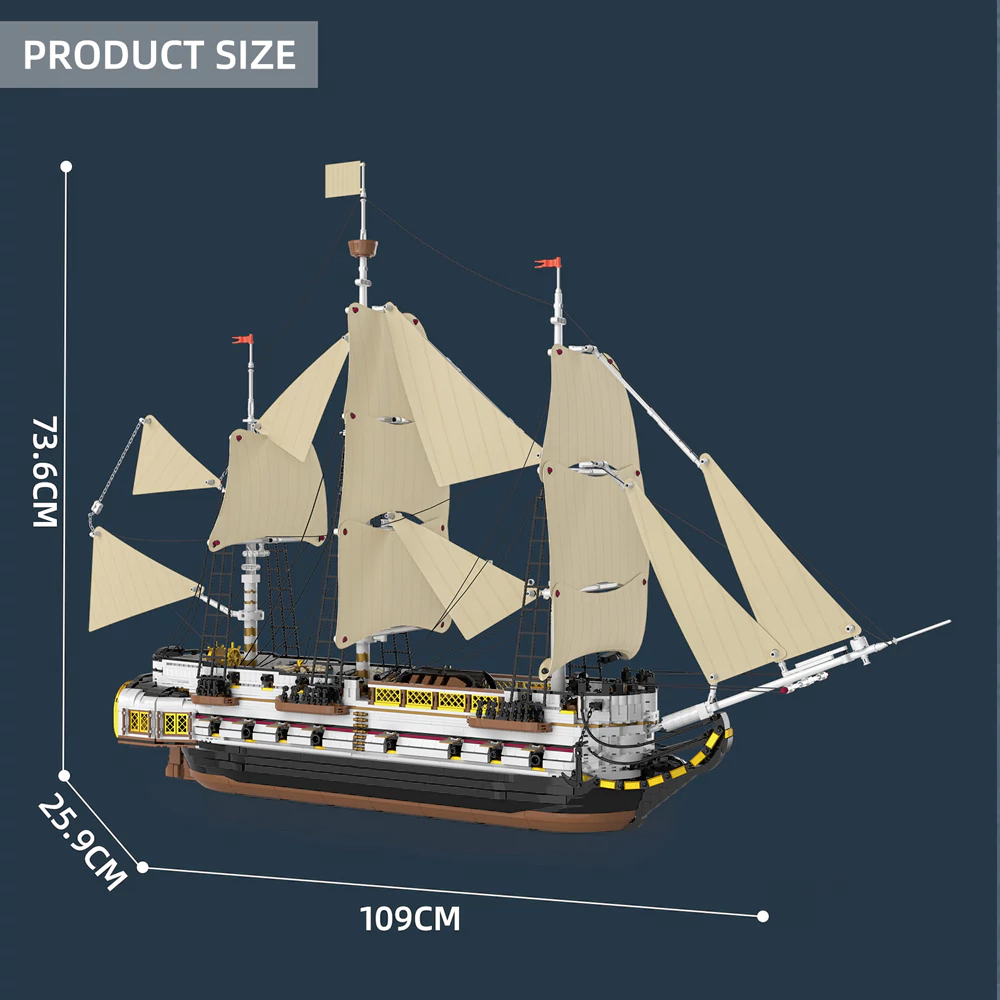 Reobrix Endeavor Segelschiff | Premium Klemmbaustein Modell – Bild 8