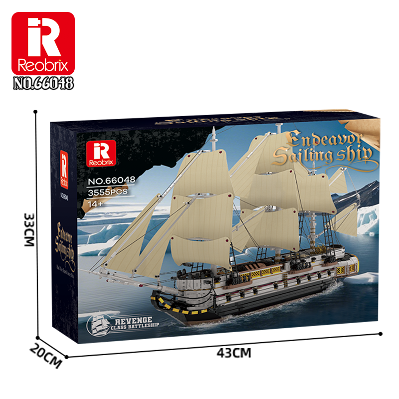 Reobrix Endeavor Segelschiff | Premium Klemmbaustein Modell – Bild 7