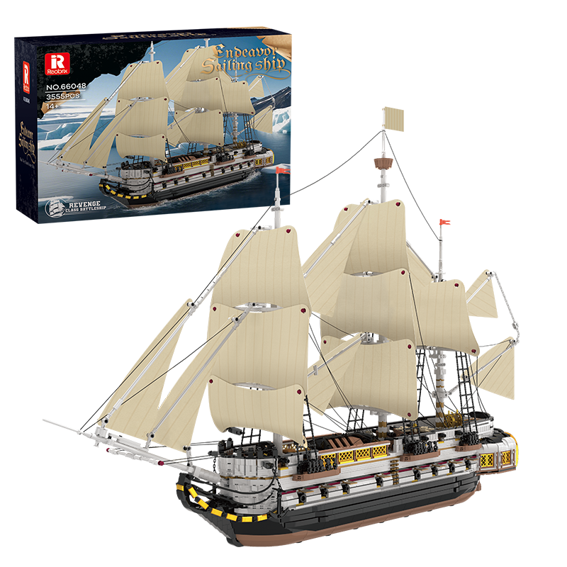 Reobrix Endeavor Segelschiff | Premium Klemmbaustein Modell
