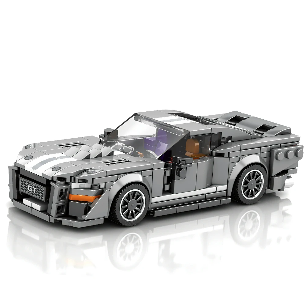 Reobrix Rennwagen Mustang Shelby GT Stil 1:24 | 8 Noppen Auto – Bild 2