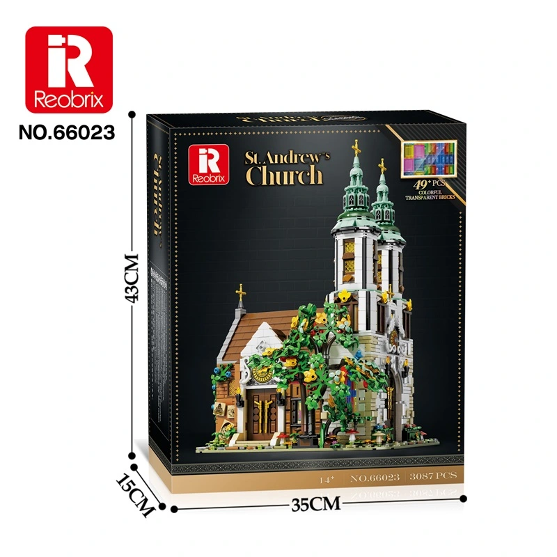 Reobrix 66023 St. Andrew's Church mit LED | 3306 Teile – Bild 6