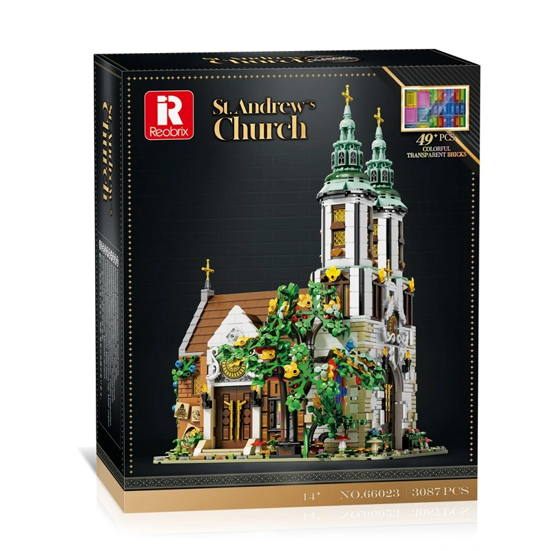 Reobrix 66023 St. Andrew's Church mit LED | 3306 Teile