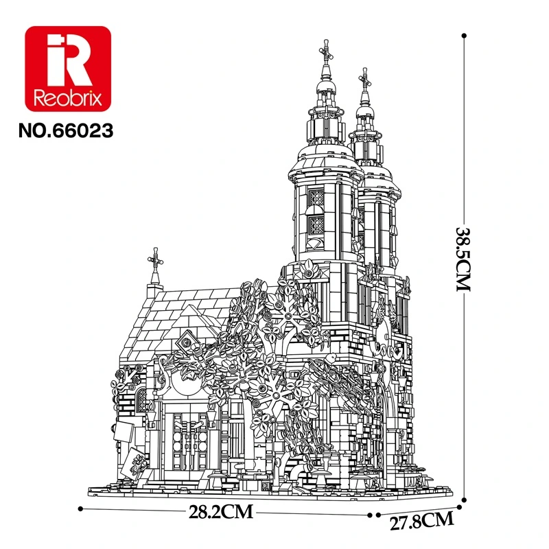 Reobrix 66023 St. Andrew's Church mit LED | 3306 Teile – Bild 7