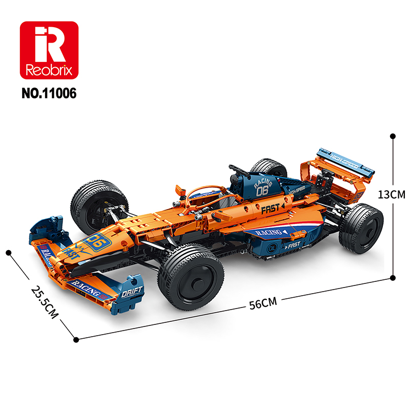 Reobrix 11006 Formula F1 Car Orange 1:8 | RC-Ready – Bild 7