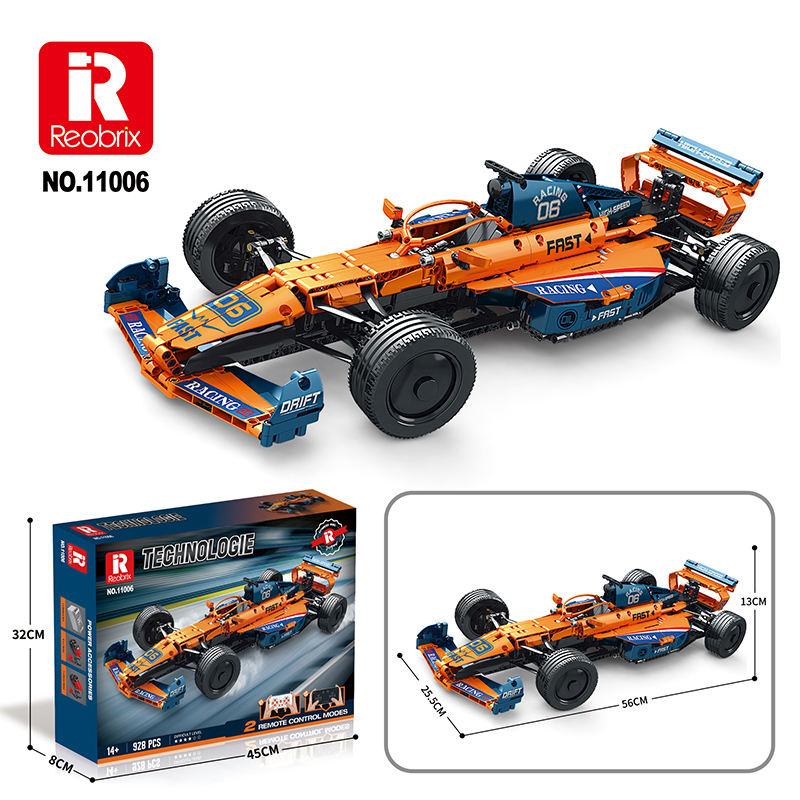 Reobrix 11006 Formula F1 Car Orange 1:8 | RC-Ready – Bild 8