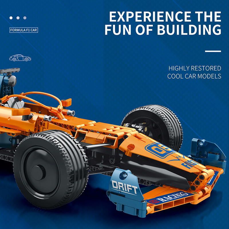 Reobrix 11006 Formula F1 Car Orange 1:8 | RC-Ready – Bild 4