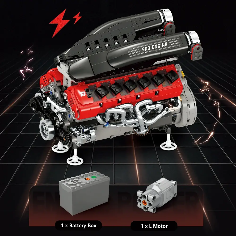 Reobrix 33016 SP3 ENGINE mit Motor | V12 Technik-Modell – Bild 5