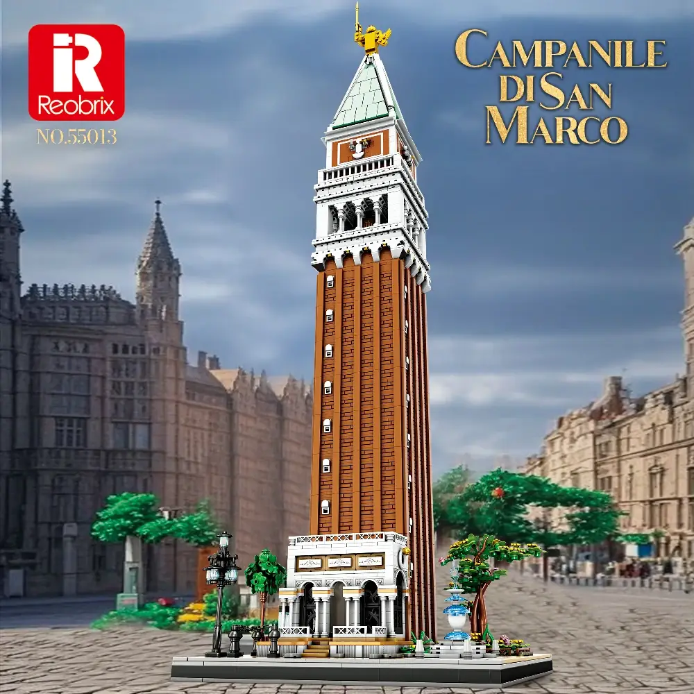 Reobrix 55013 Campanile di San Marco | XXL Klemmbaustein-Set