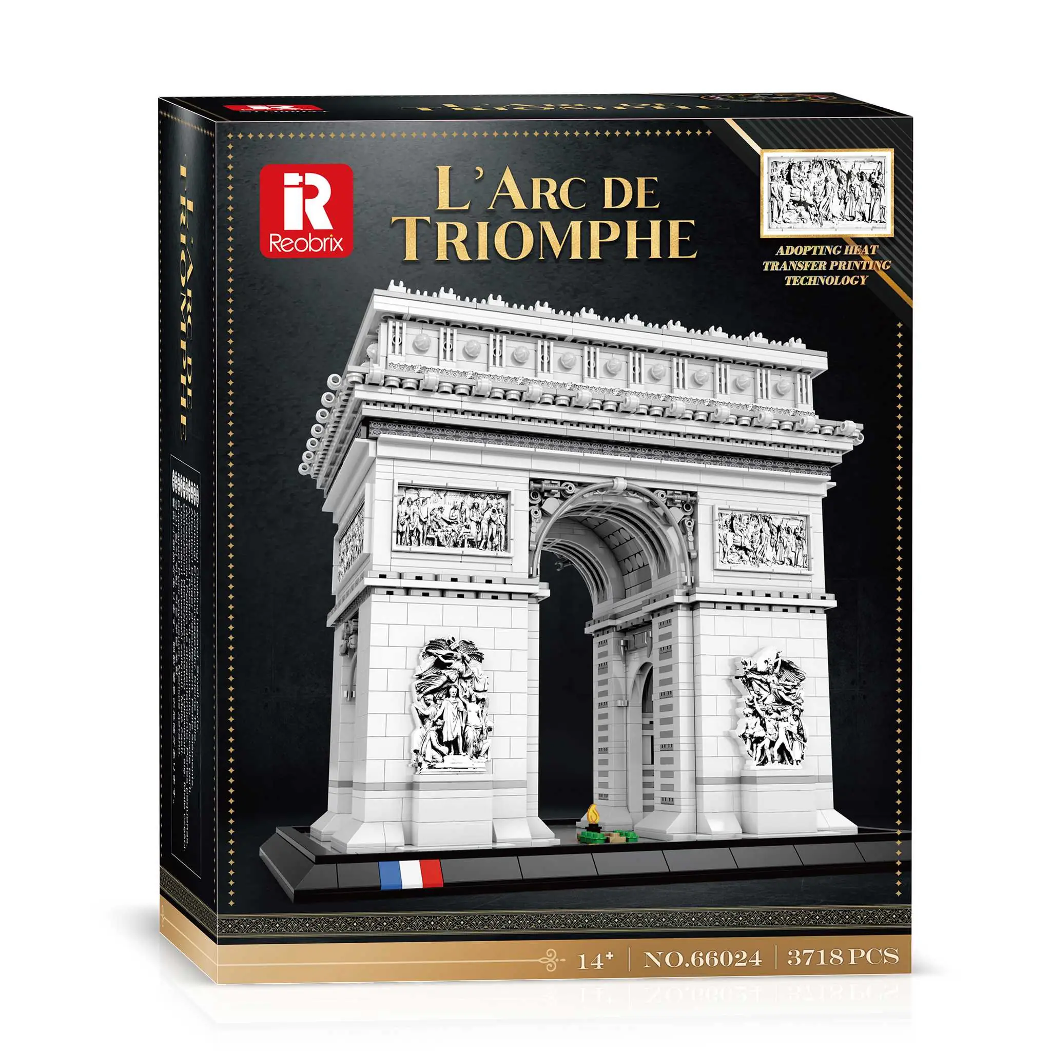 Reobrix 66024 Arc de Triomphe | XXL Klemmbaustein-Set