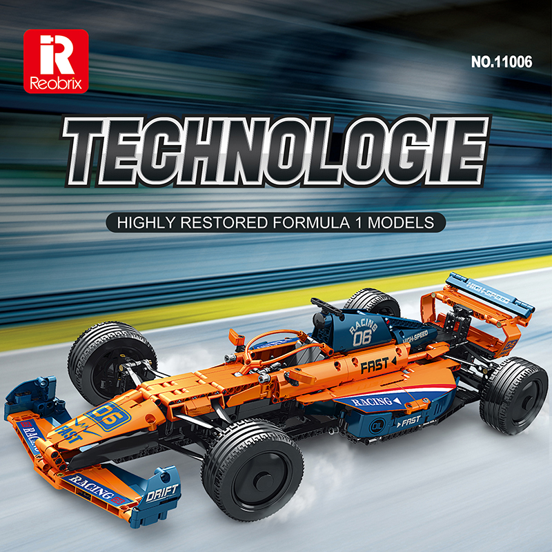 Reobrix 11006 Formula F1 Car Orange 1:8 | RC-Ready