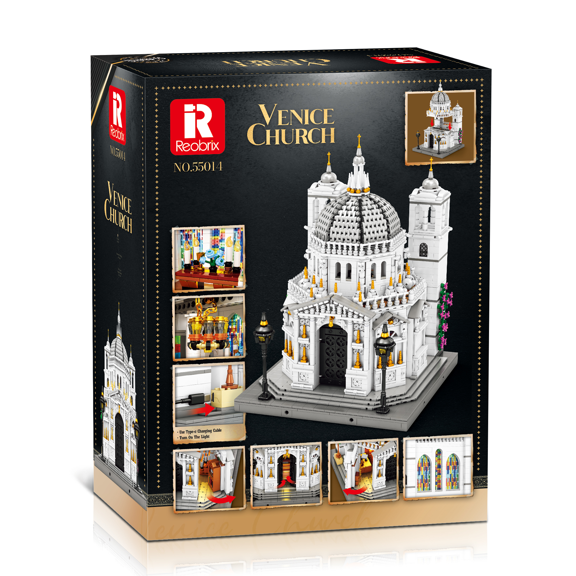 Reobrix 55014 Venezianische Kathedrale mit LED | 4270 Teile – Bild 2
