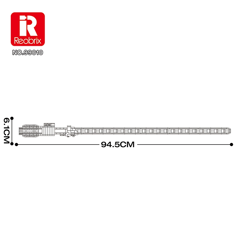 Reobrix 99010 Sci-Fi Lichtschwert Blau | 629 Teile LED – Bild 8