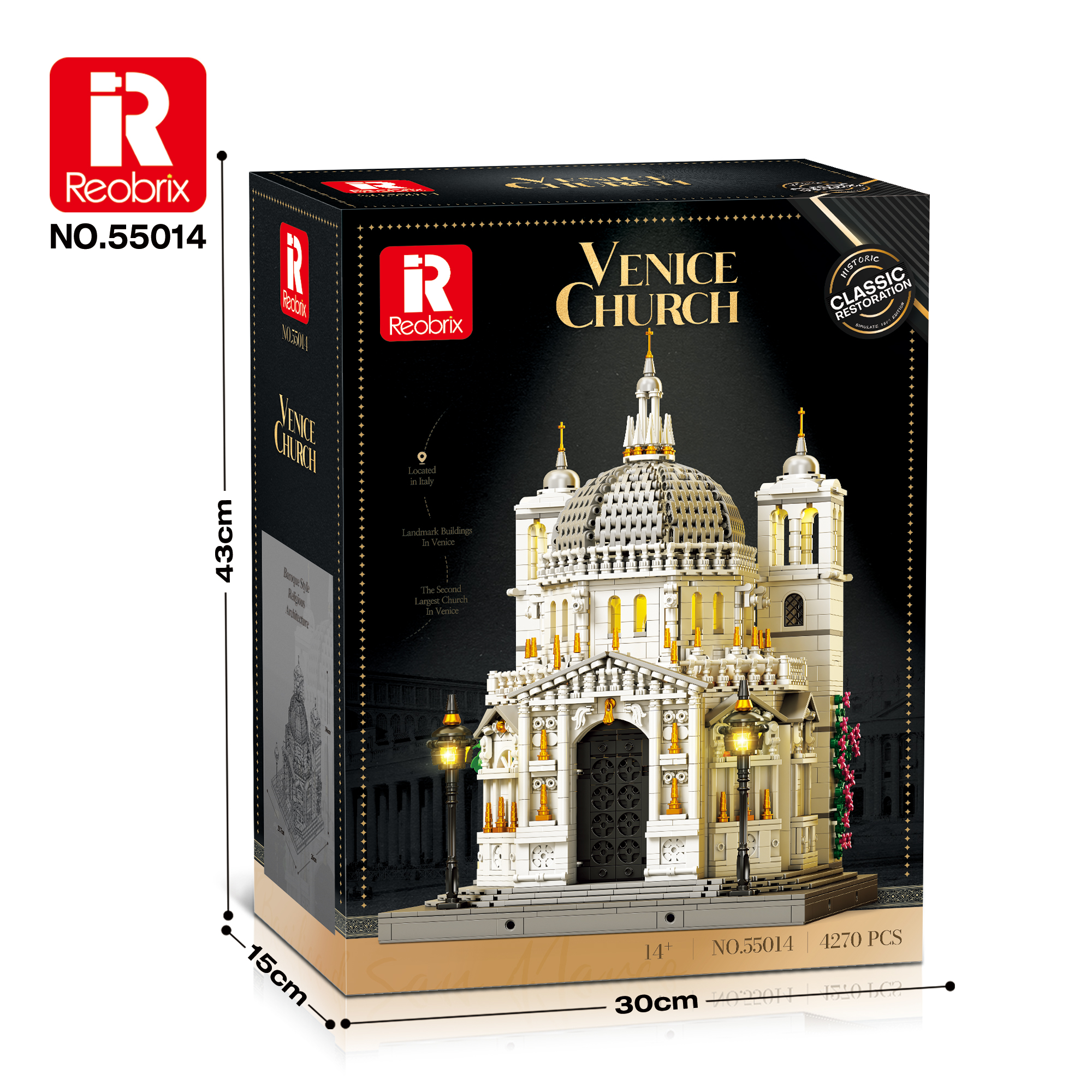 Reobrix 55014 Venezianische Kathedrale mit LED | 4270 Teile – Bild 14