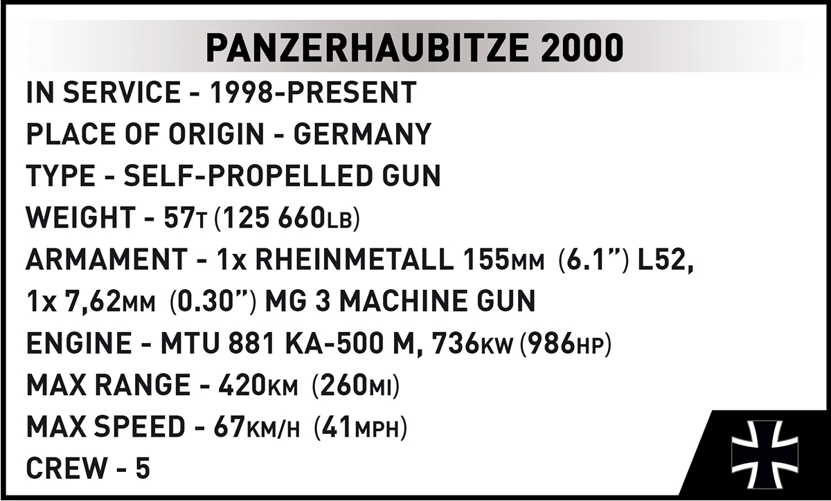COBI 2628 Panzerhaubitze 2000 1:35 | PzH 2000 Bundeswehr – Bild 11
