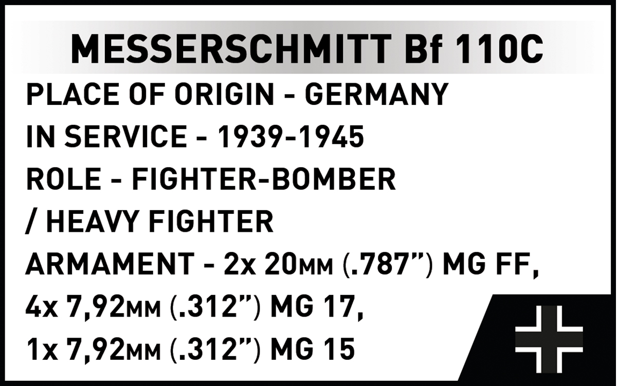 COBI 5777 Messerschmitt Bf 110C | Flugzeug 1:32 – Bild 11
