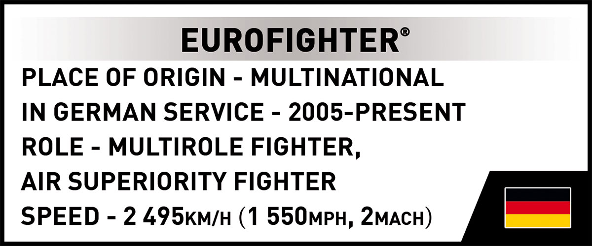 COBI 5848A Eurofighter Typhoon Bundeswehr | Jet 1:48 – Bild 11