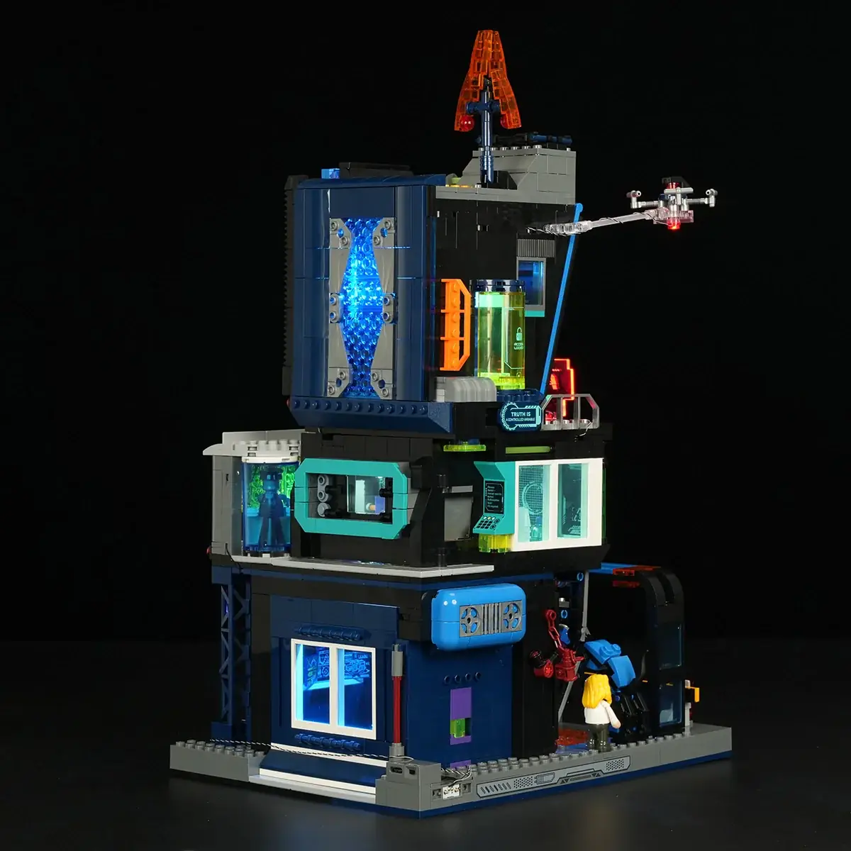 Lumibricks 17009 Cyberpunk Police HQ mit LED | 1716 Teile – Bild 7