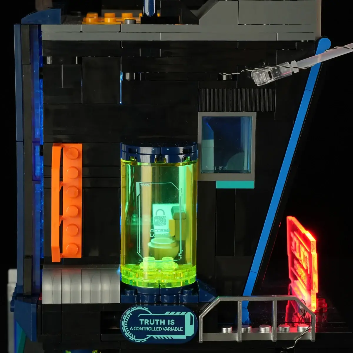 Lumibricks 17009 Cyberpunk Police HQ mit LED | 1716 Teile – Bild 8