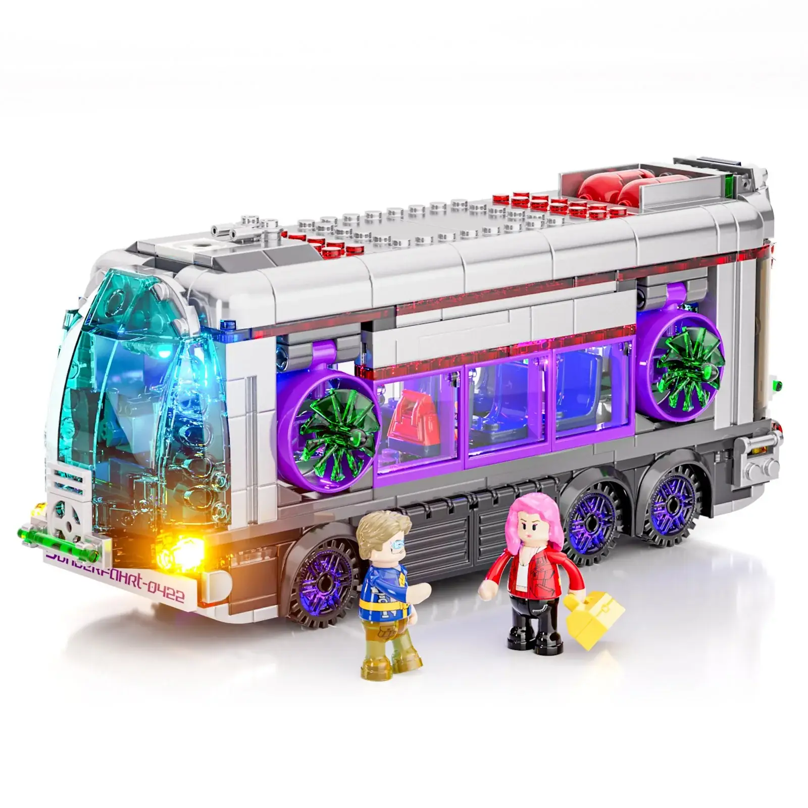 Lumibricks 17003 Future Bus mit LED | 605 Teile Cyberpunk – Bild 2