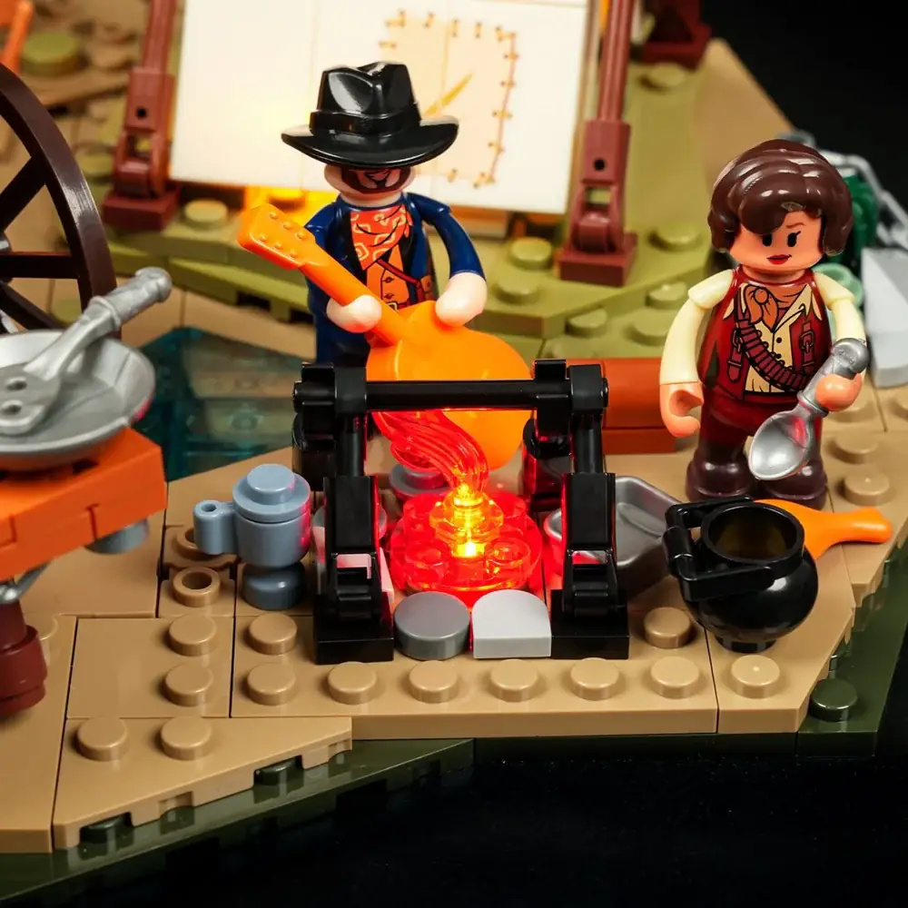 Lumibricks F9076 Cowboy Camp mit LED | 542 Teile Western – Bild 5