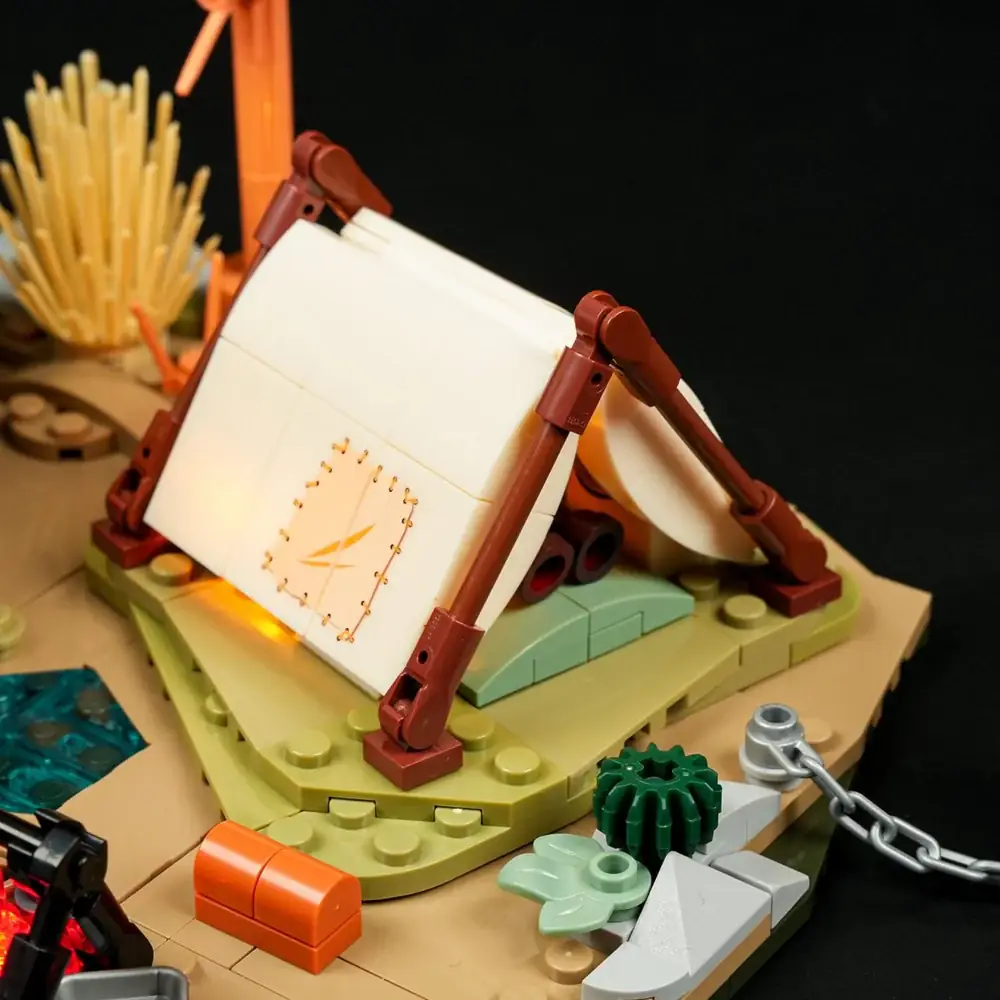 Lumibricks F9076 Cowboy Camp mit LED | 542 Teile Western – Bild 8