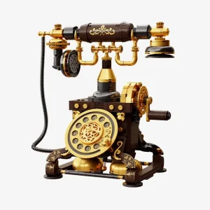 Pantasy 85018 Retro Phone mit Mechanik | GoBricks 766 Teile