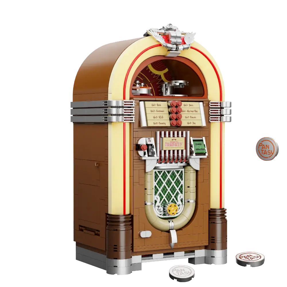 Pantasy 85020 Retro Jukebox mit Licht | 1273 Teile