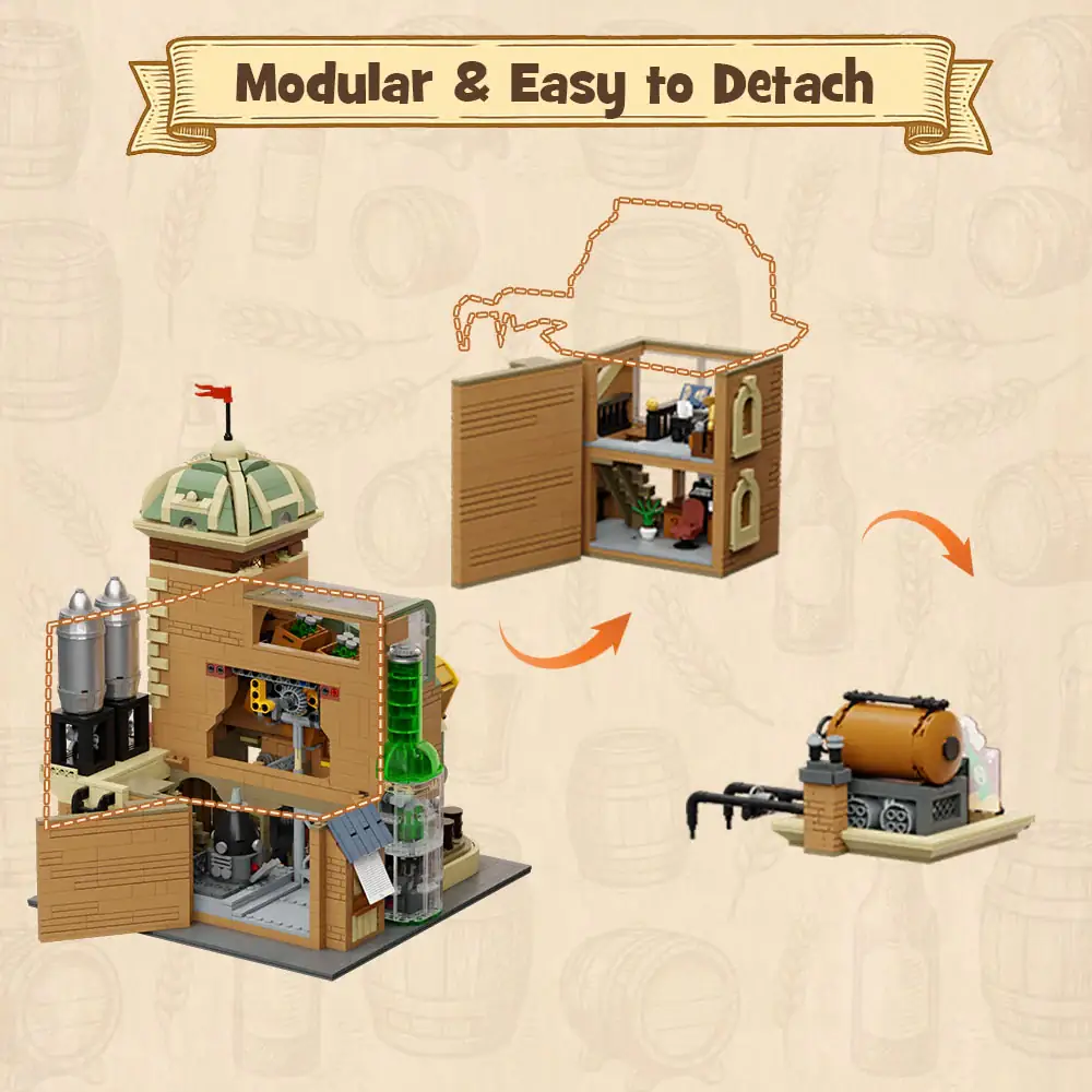 Pantasy 85023 Craft Brewery | 3266 Teile Modular mit Mechanik – Bild 6