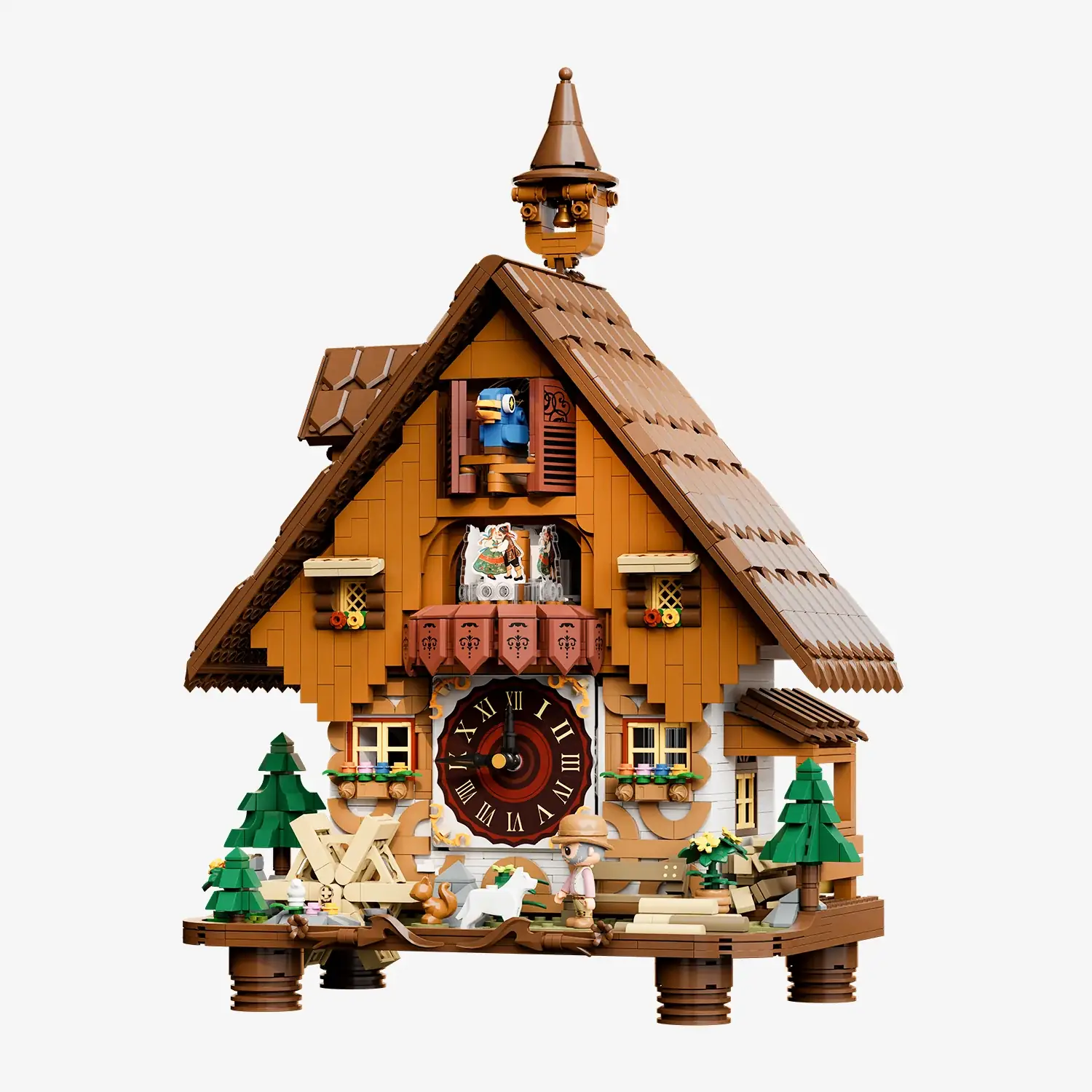 Pantasy 85027 Cuckoo Clock Kuckucksuhr | 2163 Teile mit Quarzwerk